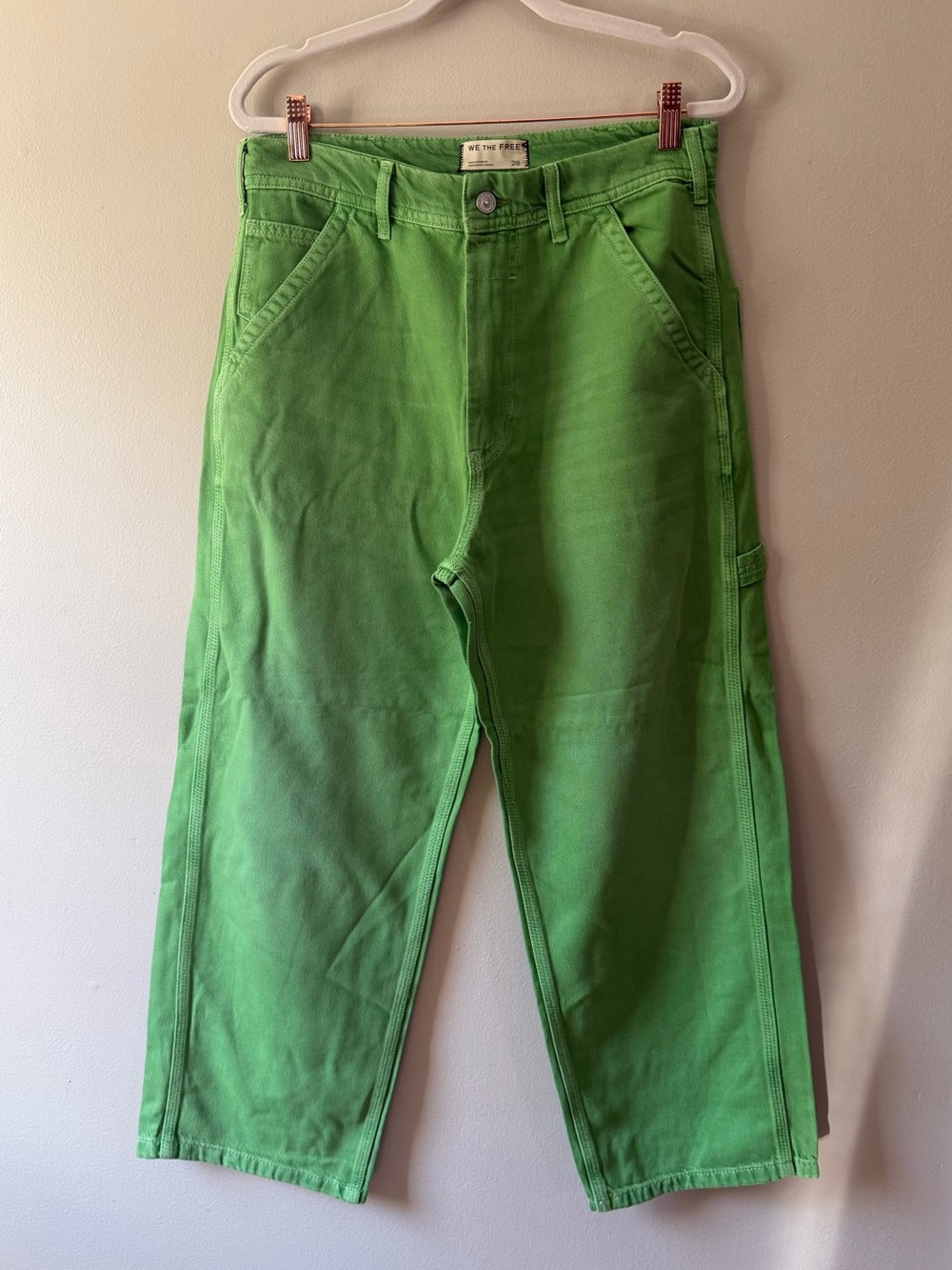 We The Free- Bright Green Cargo Pants